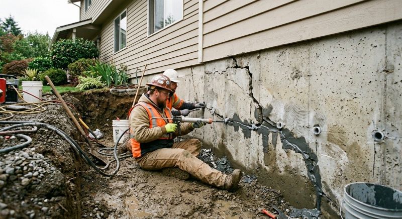 Basement Foundation Repair in Milford, MA