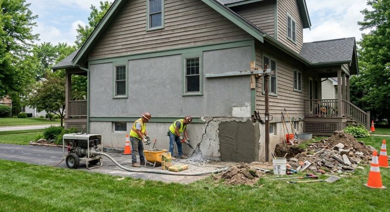 Building Foundation Repair in Medfield, MA