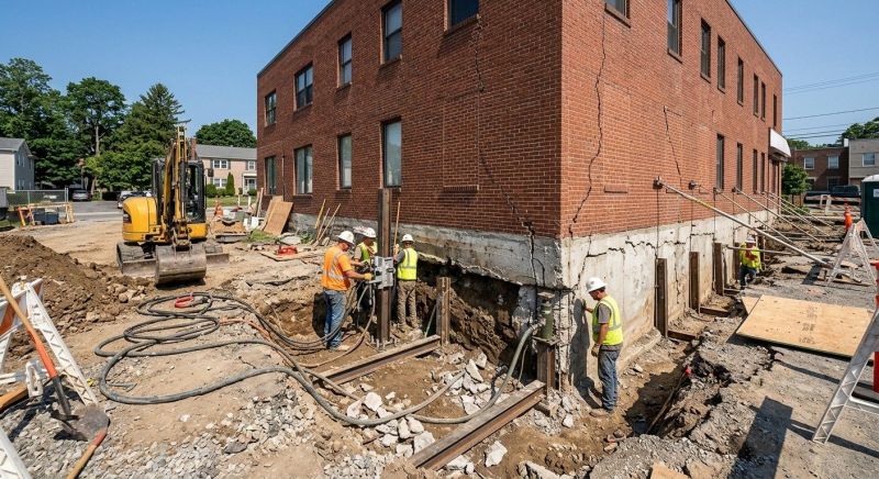 Building Foundation Repair in West Warwick, RI