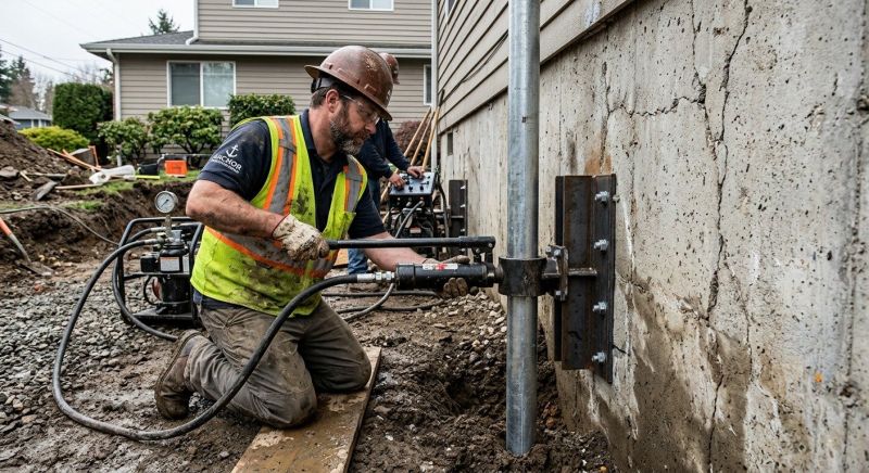 Concrete Foundation Leveling in Oakland, RI