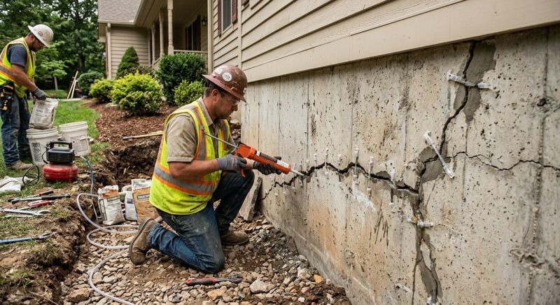 Cracked Foundation Repair in Bristol County, MA