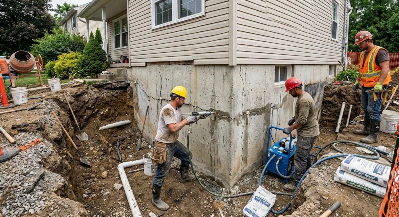 Cracked Foundation Repair in Bristol County, RI