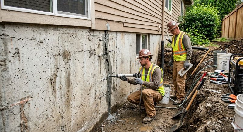 Cracked Foundation Repair in Fall River, MA
