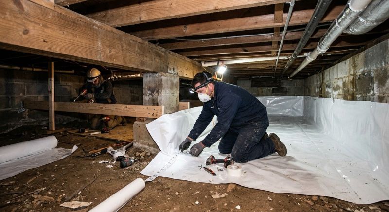Crawl Space Leveling in Attleboro, MA