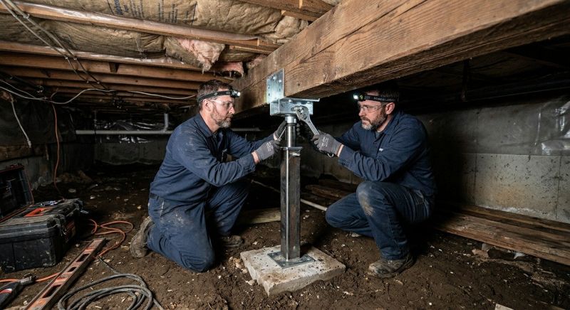 Crawlspace Foundation Repair in Foxboro, MA