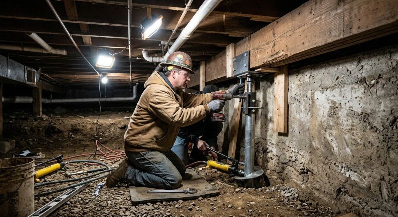Crawlspace Foundation Repair in Milford, MA