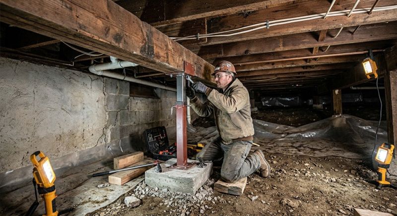 Crawlspace Foundation Repair in Millis, MA