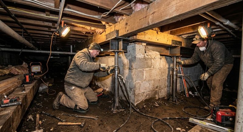 Crawlspace Foundation Repair in Pascoag, RI