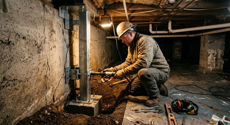 Crawlspace Foundation Repair in Tiverton, RI