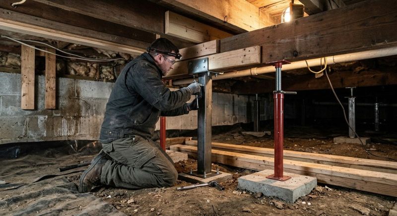 Crawlspace Structural Repair in Attleboro, MA