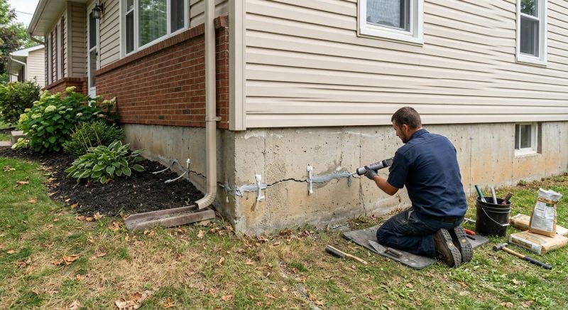 Foundation Crack Repair in Providence County, RI