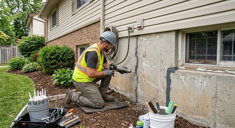 Foundation Crack Sealing in Attleboro, MA