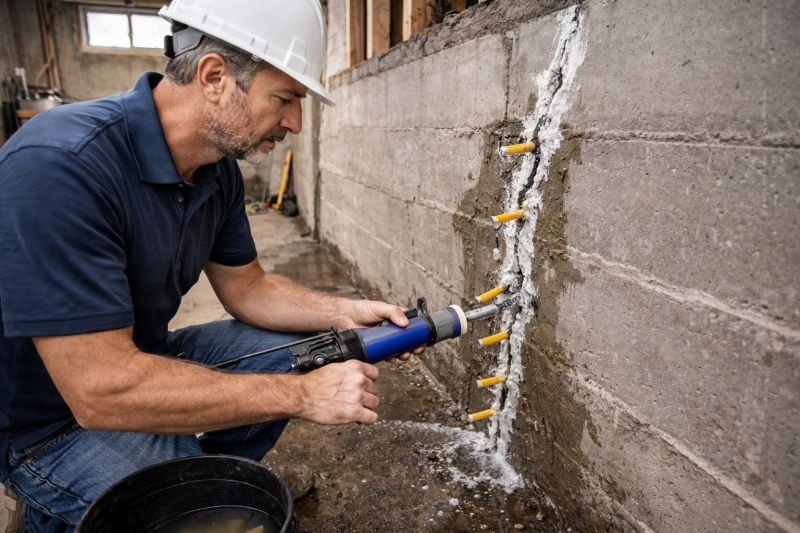 Foundation Crack Sealing in Attleboro, MA