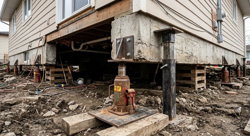 Foundation Jacking in Avon, MA