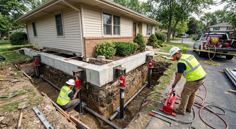 Foundation Jacking in Cranston, RI