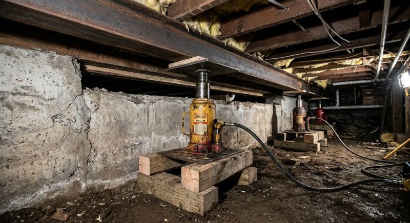 Foundation Jacking in Halifax, MA