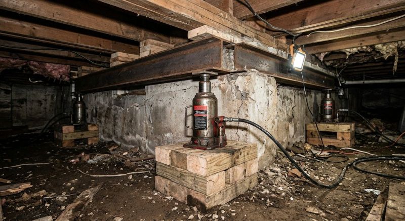 Foundation Jacking in Hopkinton, MA
