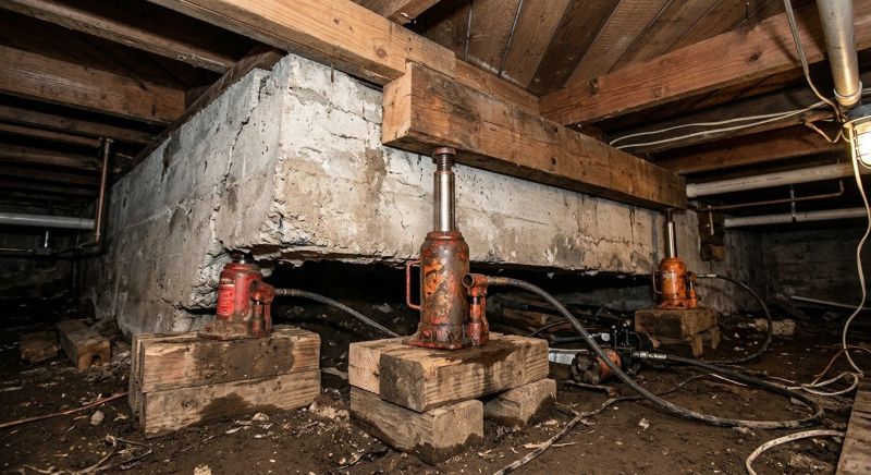 Foundation Jacking in Needham, MA