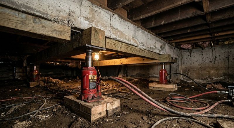 Foundation Jacking in Pascoag, RI