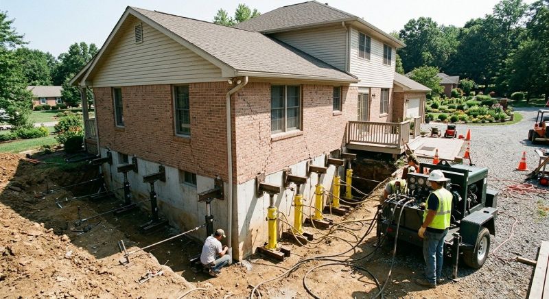 Foundation Jacking in Raynham, MA