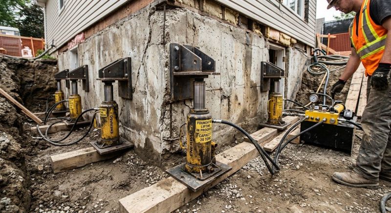 Foundation Jacking in South Easton, MA