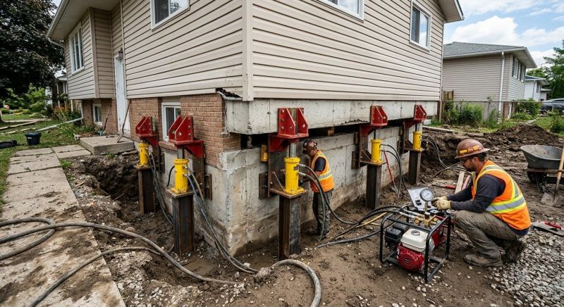 Foundation Lifting in Bellingham, MA