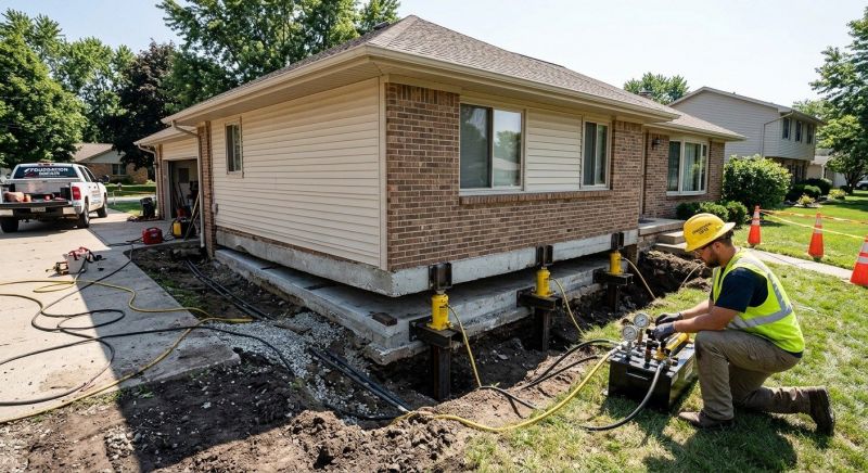 Foundation Lifting in North Attleboro, MA