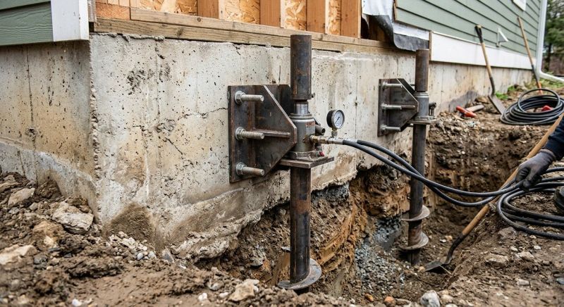 Foundation Pier Leveling in Attleboro, MA