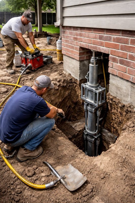 Foundation Pier Repair in Attleboro, MA
