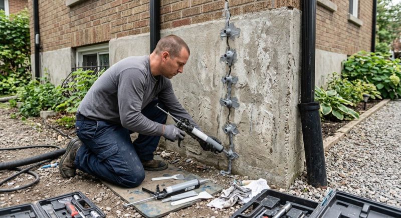 Foundation Settlement Repair in Attleboro, MA