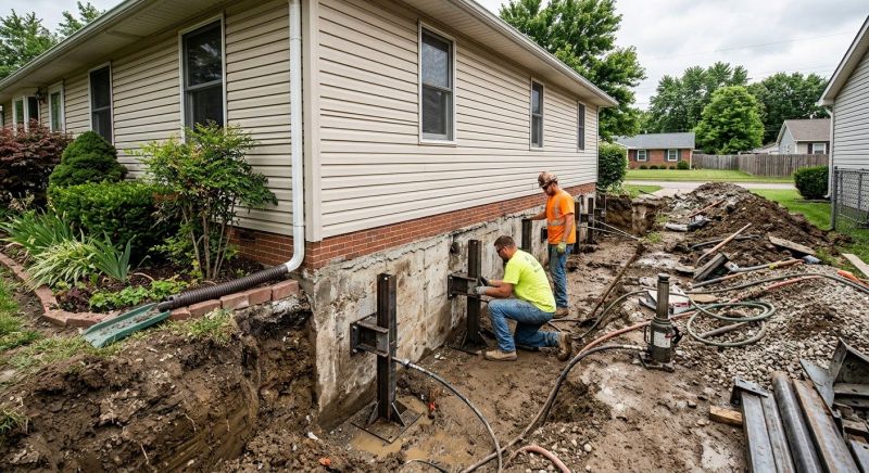Foundation Stabilizing in Foster, RI