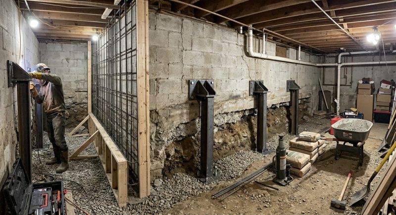 Foundation Stabilizing in Riverside, RI