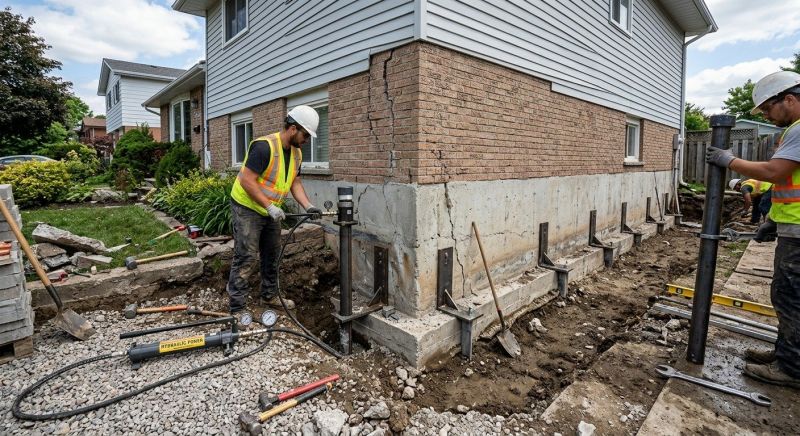 Foundation Stabilizing in South Easton, MA