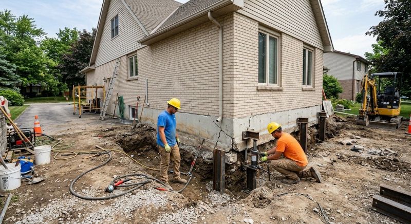 Helical Piers Installation in Attleboro, MA