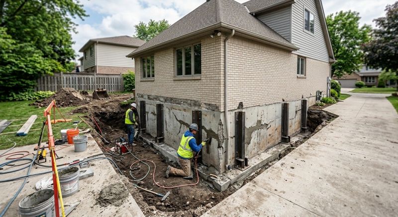 House Foundation Repair in Holbrook, MA