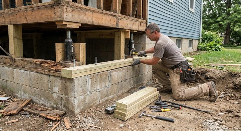 House Foundation Repair in Millis, MA