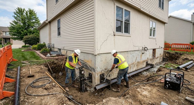Sinking Foundation Repair in Halifax, MA