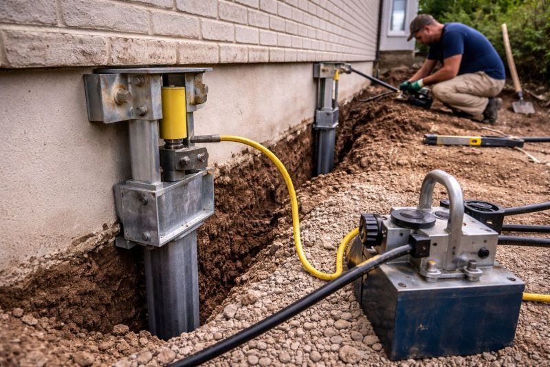 Sinking Foundation Repair in Needham, MA