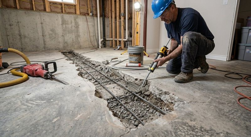 Slab Foundation Repair in Attleboro, MA